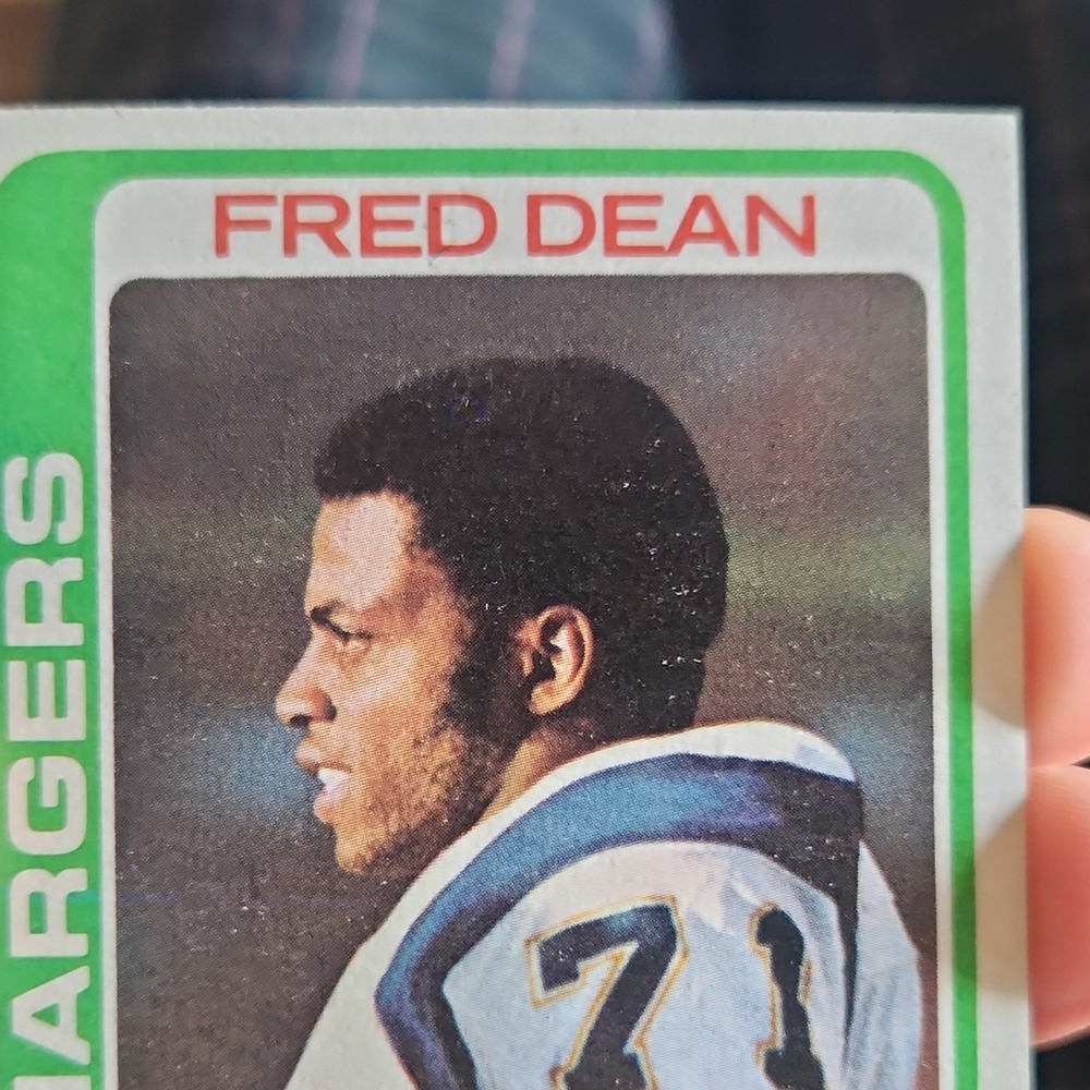 Topps 1978 Fred Dean San Diego Chargers NFL Football Card #217